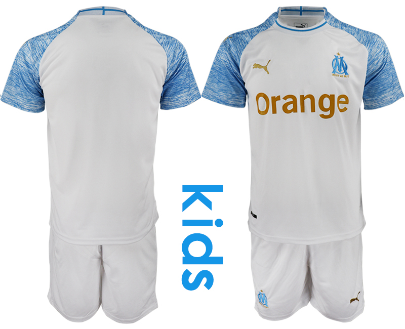 2018_2019 Club Olympique de Marseille home Youth soccer jerseys->youth soccer jersey->Youth Jersey
